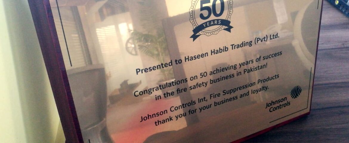 Appreciation Award From TYCO